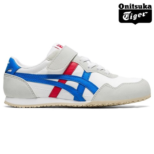 ASICS Onitsuka Tiger SERRANO KIDS 11 1 5in 1184A086 Fibra Sintetica Bianco GIAPPONESE NUOVO