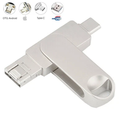 1TB 64GB 4in1 USB 3.0 Flash Drive Memory Stick OTG Type C Storage Pen PC iPhone - Image 1 of 4