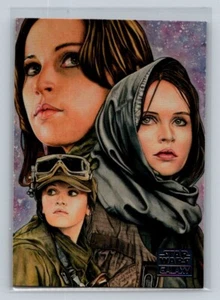 2018 Topps Star Wars Galaxy New Visions Jyn Erso 's Purpose #25 - Picture 1 of 3