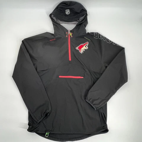 NHL Center Ice Reebok Light  Windbreaker Pullover Jacket Fit Phoenix Coyotes M Cover
