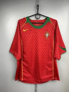 PORTUGAL 2004 2006 HOME FOOTBALL SHIRT SOCCER JERSEY NIKE SIZE M - Picture 1 of 24