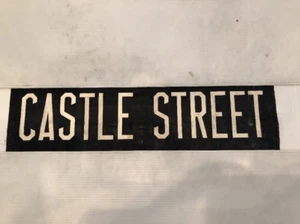 Aberdeen 272 Scotland Vintage Linen Bus Blind 30”- Castle Street - Picture 1 of 3