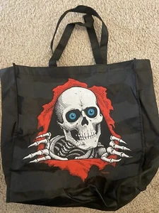 Powell Peralta RIPPER BONES Beuteltasche Einkaufstasche SCHWARZ 15"x 11"x 6" - Bild 1 von 2