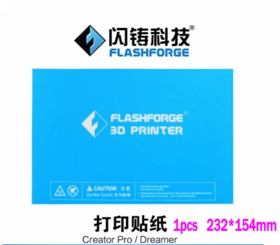 10pc Flashforge 3D printer print sticker build plate tape for Creator Pro/Dreame - Image 1 of 2