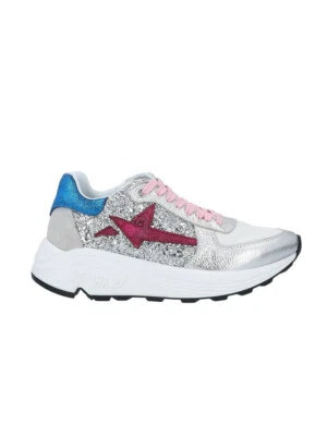 Sneakers Aniye By Pelle Argento Glitter Colorati n 36, 37, 38, 39, 40 ANY/2 - Immagine 1 di 4