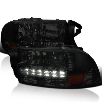 Dodge Dakota/Durango 1Pc Smoke Led Front Head Lights Foto 1 de 4