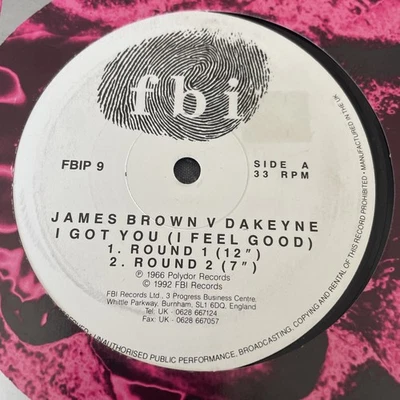 James Brown Dakeyne I Got You I Feel Good 12” Vinyl Record - Image 1 of 4