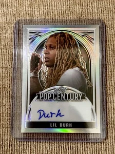 2024 Leaf Pop Century Lil Durk Autograph Silver Card Auto Signed Smurk OTF Metal - Picture 1 of 2