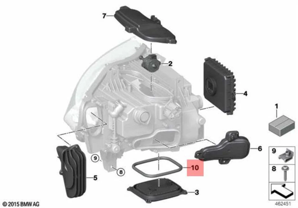 Junta genuína BMW BMW I X5 I8 E70 I12 X5 3.0d 3.0sd 3.0si 3.5d 63117452512 - Imagem 1 de 1