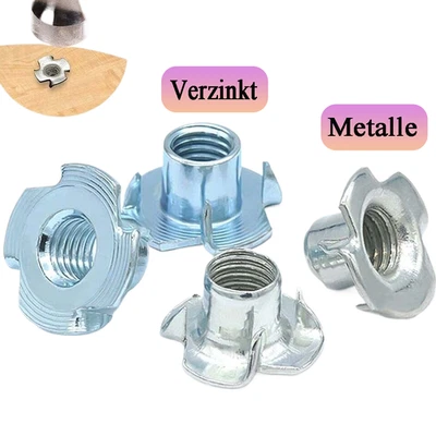 M3-M12 VerzinktEinschlagmuttern für metrische Schrauben Gewinde Einschlag Mutter - Bild 1 von 4