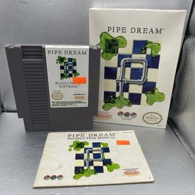 Pipe Dream (Nintendo NES, 1980) Complete CIB Cleaned & Tested