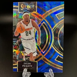 2023-24 Select Premier Blue Cracked Ice Prizm Jalen Pickett RC #108 Nuggets - Picture 1 of 2