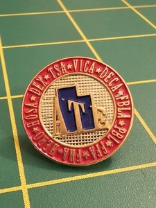 Spilla da bavero smaltata vintage carriera e organizzazioni studenti tecnici B17 - Foto 1 di 2