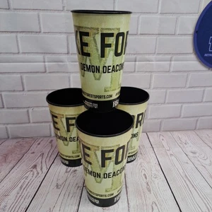 Wake Forest Demon Deacons Souvenir Plastic 32oz Cups (4 Pcs) USA Made - Picture 1 of 7