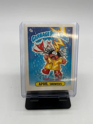 1985 Topps Garbage Pail Kids GPK Card First Series 1 OS1 Matte 7b April Showers - Image 1 of 2