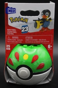 MEGA Construx Pokemon Wattrel Series 23 Pokeball (Friend Ball) 25 Pieces - Picture 1 of 5