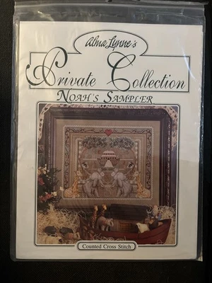Rare Alma Lynne Noah's Ark Sampler Cross Stitch Pattern Private Collection OOP - Image 1 of 3