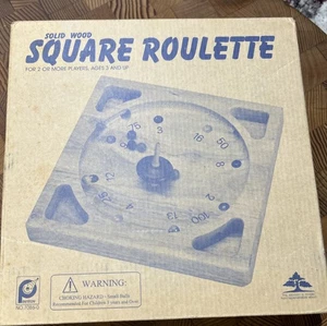 Roulette Spin Top Wooden Board Game Pintoy - Picture 1 of 12
