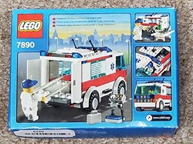 LEGO City 7890 Ambulance Paramedic EMT Emergency Rescue Stretcher Town