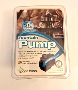 Pond Boss PF320 Fountain Pump For Medium To Large Fountains Up To 5ft NEW Sealed - Picture 1 of 4