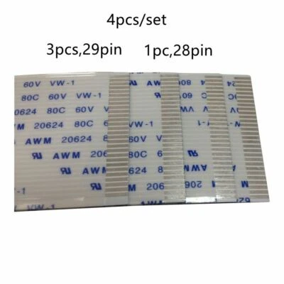 4pcs/set-Mutoh VJ-1624/VJ-1638 Head Data Cable 3pcs, 29pin; 1pc, 28pin