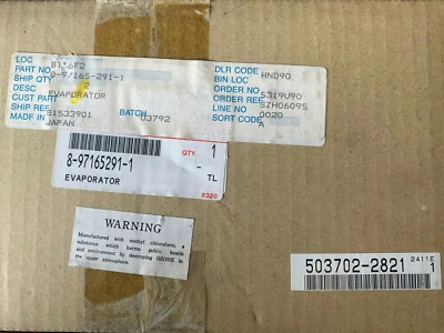 Evaporador nuevo OEM Honda Isuzu 8971652911 8-97165291-1 503702-2821 591-08..57 Foto 1 de 4