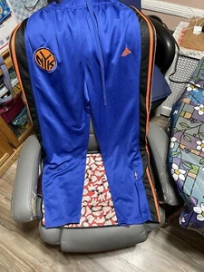 NBA NY Knicks Authentic Used Warm Up Pants Size XXLT Tall Button Player 10 # 42 - Picture 1 of 12