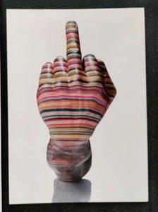 2012 Middle Finger 5"x7" Haroshi Skateboard Artist Huf DLX Art Card - Picture 1 of 15
