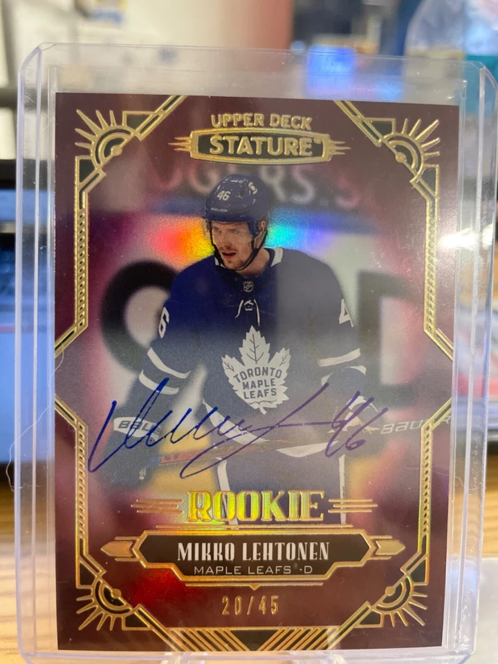 Mikko Lehtonen 2020-21 Stature Rookie Red Auto 20/45 - Image 1 of 1