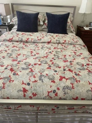Ralph Lauren Remy Floral Full Queen Comforter 300 Thread Count Red $355 NWT - Image 1 of 4