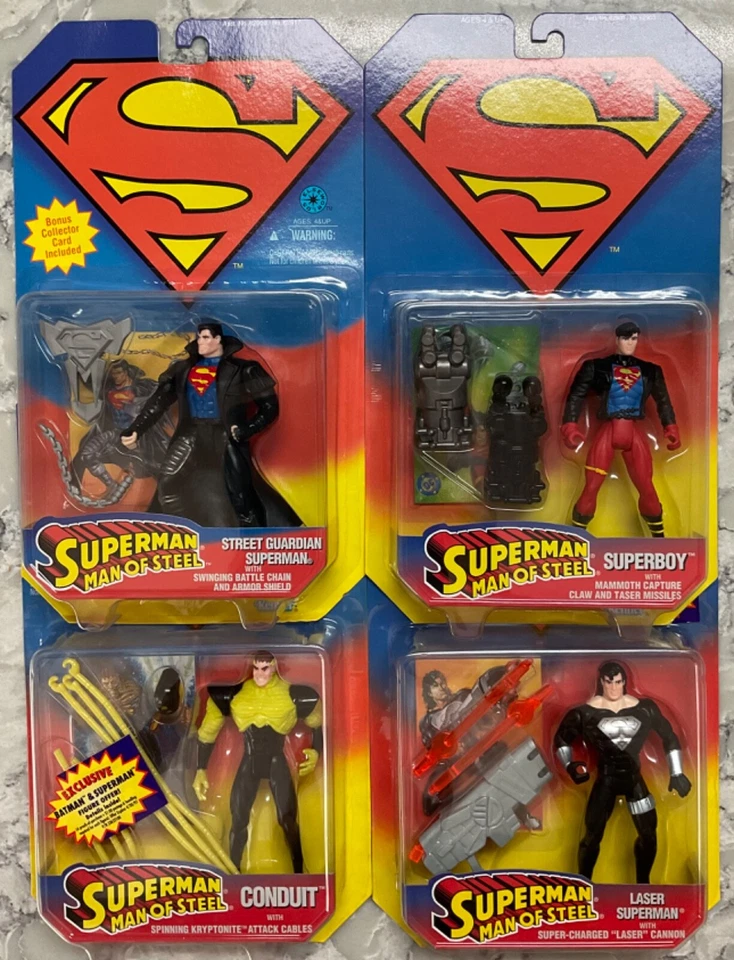 Superman Man of Steel 1995 DC Kenner 激光守护者管道 SuperBoy 选择 — 第 1/1 张图片