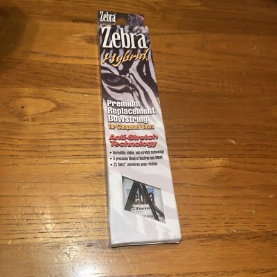 Zebra Hybrid Bow Cable 38” Tan/Black ￼ premium replacement Bowstring - Image 1 of 4