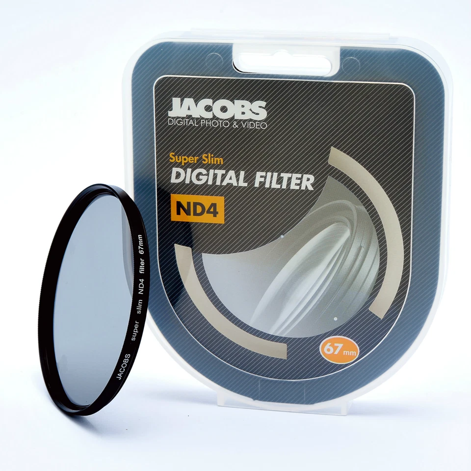 Jacobs 67mm ND4 Super slim Neutral Density filter German Made Optical Glass NEW - Image 1 of 1