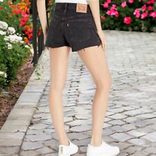 Levi's Women's 501 Original High-Rise Jean Shorts Black 16 - Size 33 -