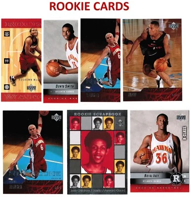 14 ATLANTA HAWKS w/ 7 RC STAR ROOKIE Basketball Card UD Upper Deck 1998-2003 NBA - Image 1 of 4