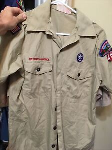 Boy Scout Bsa Uniform Shirt Adult Men's Small Short sleeve