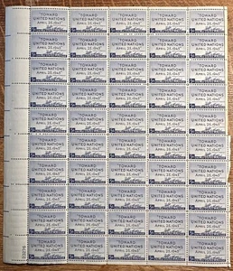 Scott # 928 ~ 1945 5¢ United Nations Conference Issue - FULL SHEET 50 STAMPS - Picture 1 of 3