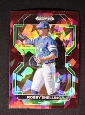 2022 Prizm Draft Picks Base Burgundy Cracked Ice #PDP39 Robby Snelling /23