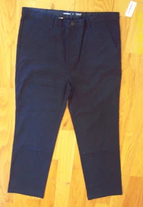 OLD NAVY Boys SZ 18 PLUS Straight BUILT-IN FLEX Uniform Pants NAVY BLUE NWT (O1) - Picture 1 of 7