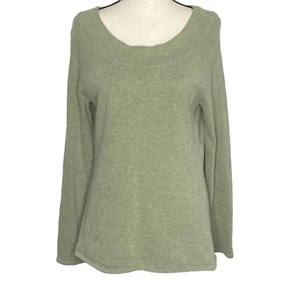 Suéter Carole Little L Verde Pestañas Angora Foto 1 de 4