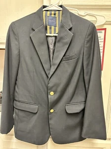 Nautica Navy Blue Jacket Gold Buttons Sport Coat Boys Youth Size 14 Regular - Picture 1 of 6