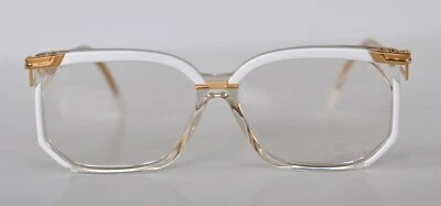 Cazal Vintage Eyeglasses- NOS - Model 333-Col. 180-Gold & White, Transparent - Image 1 of 3