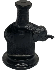 Vintage Kingsway Chess Figure 11th Century Plastic Replica Black Rook 2 3/8” - Picture 1 of 5