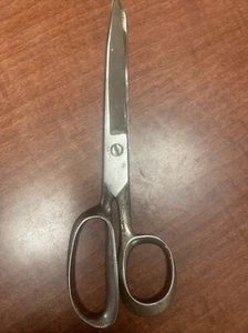 Antique OAK Trade Mark Rare 1800s Forget Steel Rare Scissors  Textile Shears 8” - Picture 1 of 7