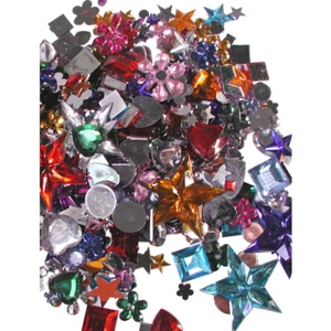 Mega Sparset Schmucksteine ca. 2000 Stück bunt Schmuck Steine verzieren Deko - Bild 1 von 2