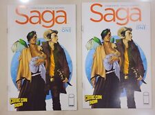 Zwei Exemplare von Saga #1 India Comic Con Variant Image Comics BrianK...