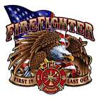 VINTAGE STYLE METAL SIGN Fire Fighter Eagle 18x18