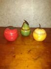 Better Homes Garden Trinket Condiment  Jar Container Orange Pear Apple