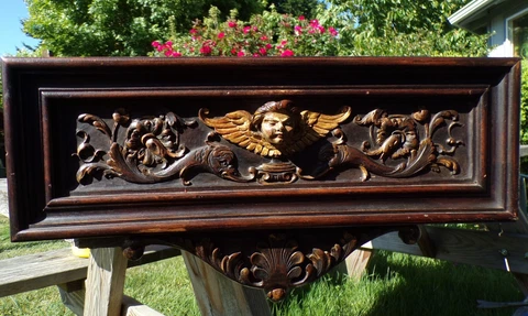 Antique French Hand-Carved Wood Wine Vestry Drawer-FREE LOCAL PICKUP Cover