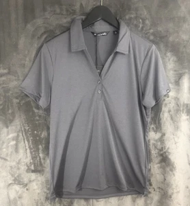 Travis Matthew Womens Pure Performance Polo Size Large NWT Quiet Shade Gray Golf - Picture 1 of 9